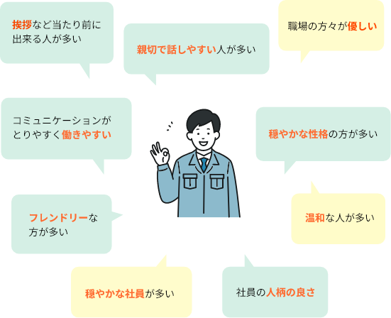 人間関係が良い